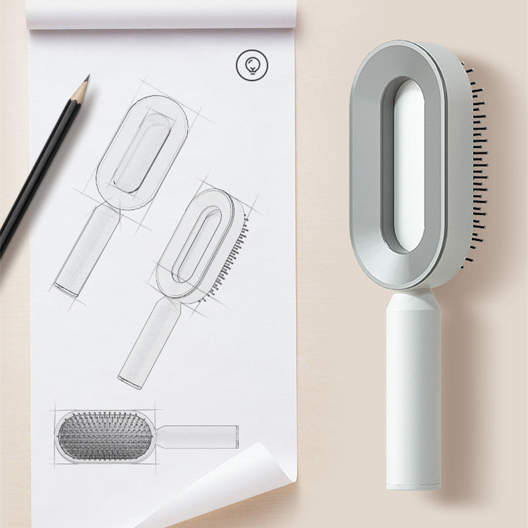 Easy Clean Hair Brush For Smooth Tangle Free Styling