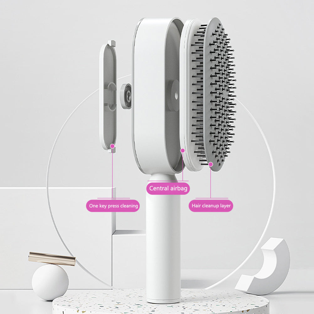 Easy Clean Hair Brush For Smooth Tangle Free Styling