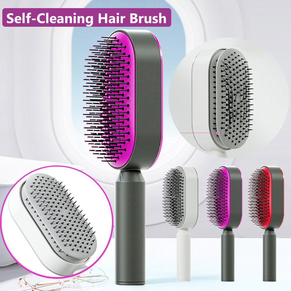 Easy Clean Hair Brush For Smooth Tangle Free Styling